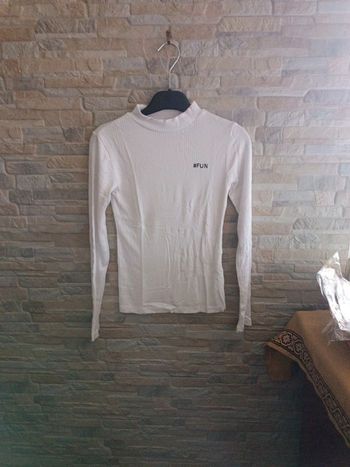 T-shirt blanc Fun Kiabi 10A
