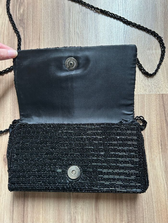 Sac de soirée perlé noir Style Vintage / Art Déco Boutique Indépendante - photo numéro 6