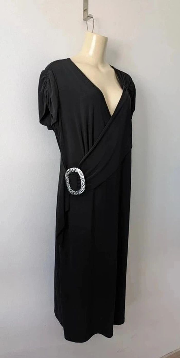 Robe noire longue chic - Joseph Ribkoff - taille 46 - photo numéro 2