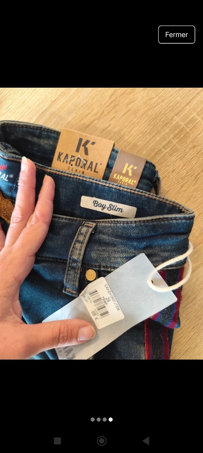 Jeans boyfriend Kaporal neuf - photo numéro 4