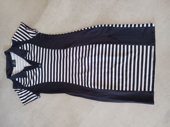 robe manches courtes rayé marine et blanche Taille L Natural Neuve - photo numéro 2