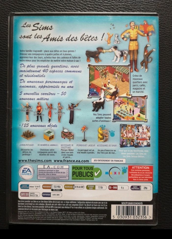 Jeu PC les Sims entre chiens et chats - photo numéro 2