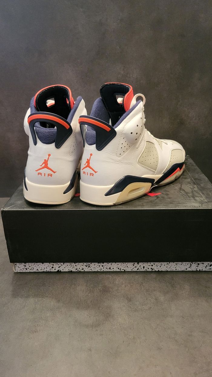 Air Jordan 6 Retro Tinker White Infrared 23 Neutral Grey Sail - 384664104 - Size : 48.5 🌈🌈 - photo numéro 5