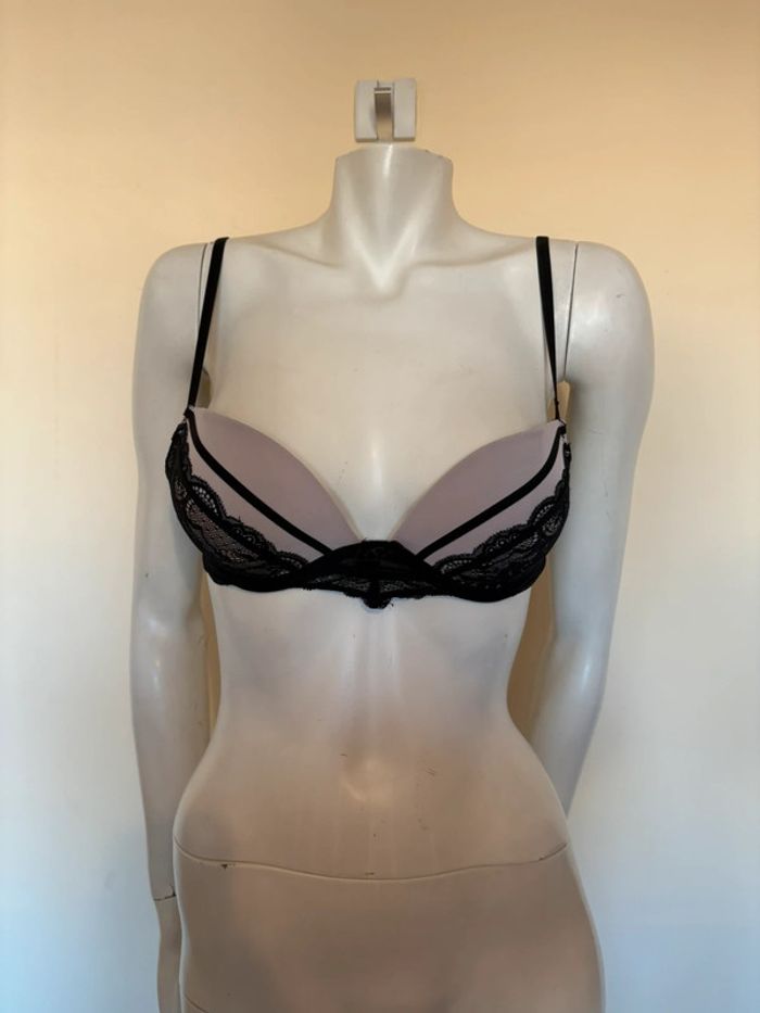 💜 Soutien-gorge noir & lila - Undiz - Taille 85B 🖤