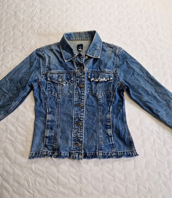 Veste en jean GAP Vintage Denim Jacket - Femme M - Style Y2K 90s