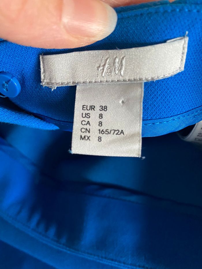 Jupe bleue H&M Taille 38 - photo numéro 2