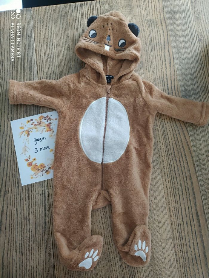 Combinaison polaire castor 3 mois