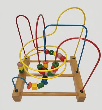 Boulier en bois- circuit de motricité