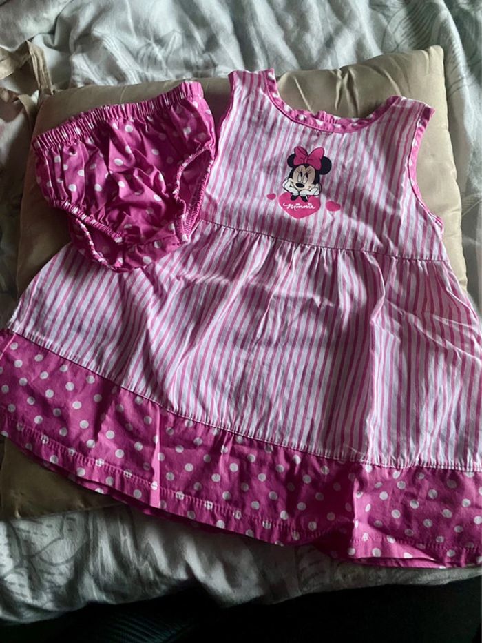 Robe + culotte bébé Disney Minnie 6 mois