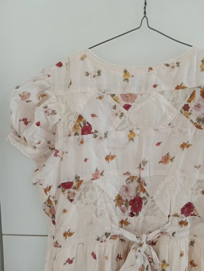 Robe vintage longue Boutonnée bohème romantique - photo numéro 9