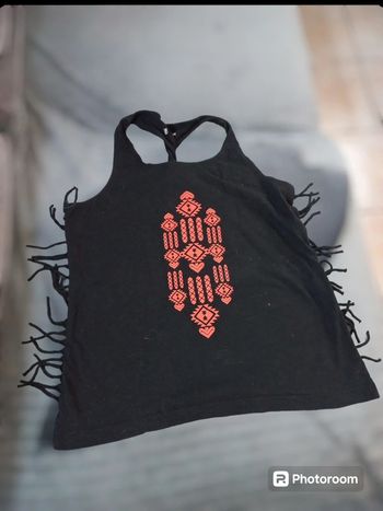 Débardeur dos croisés franges