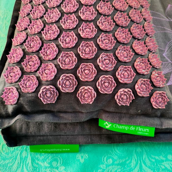 Véritable Champ de fleurs tapis et coussin bioloka - photo numéro 7