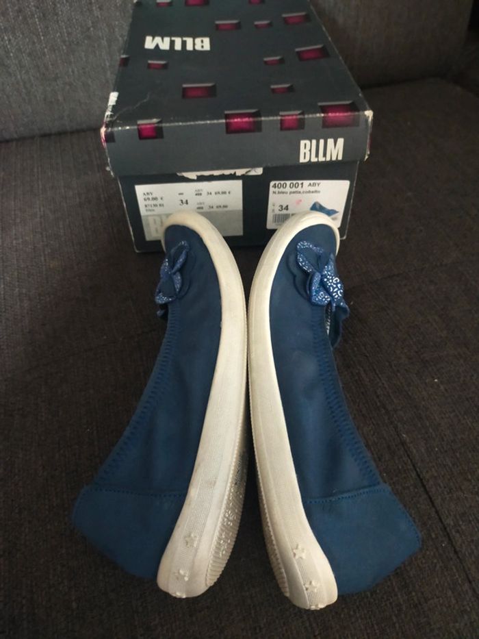 Ballerines neuves Bellamy T 34 bleu - photo numéro 7
