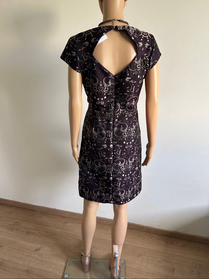 Robe imprimée neuve à manches courtes Jacqueline Riu taille 40 - photo numéro 6