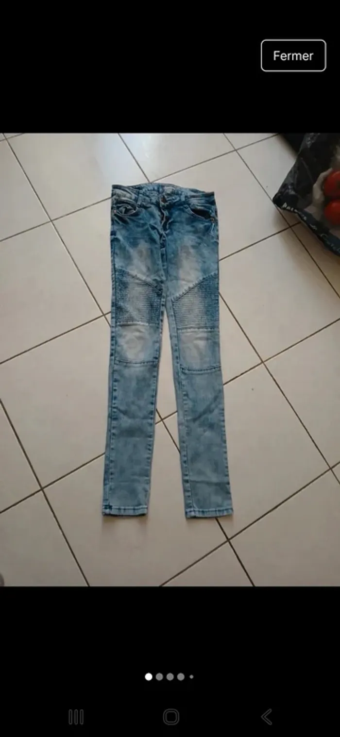 Pantalon taille basse en jean taille 36