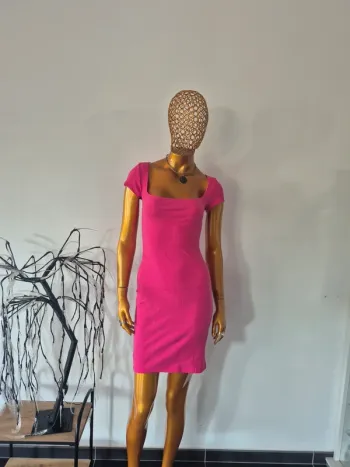 Robe Fuschia Femme Manches Courtes Taille M/38