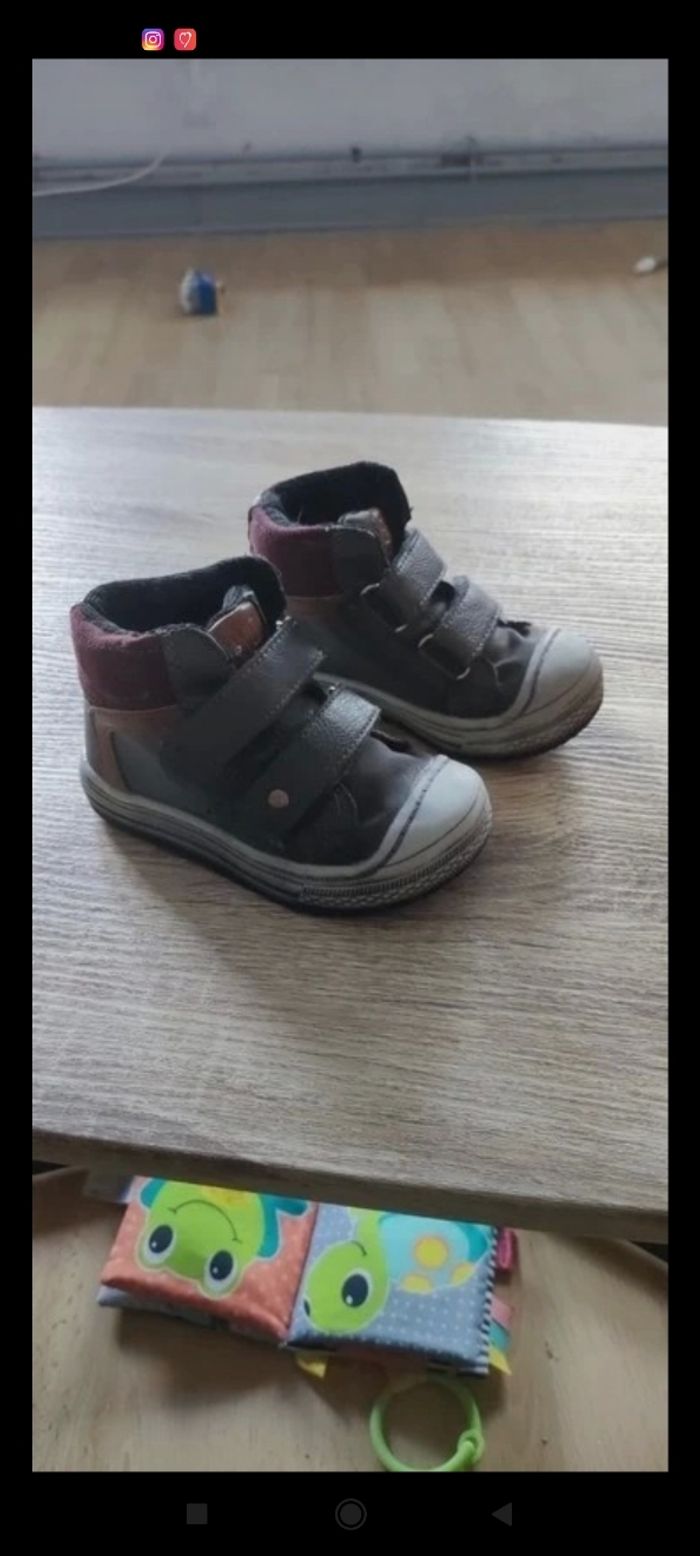 Chaussure Gémo gris bordeau 21 - photo numéro 2