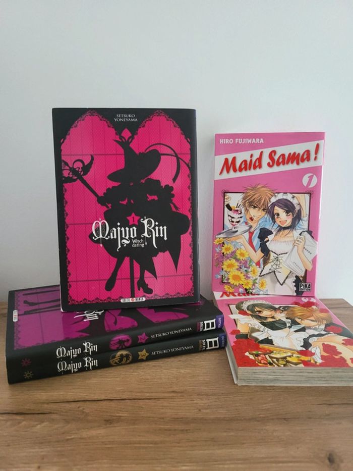 Lot découverte de manga Shojo / Josei Maid sama et Majyo Rin Witch dating- TBE