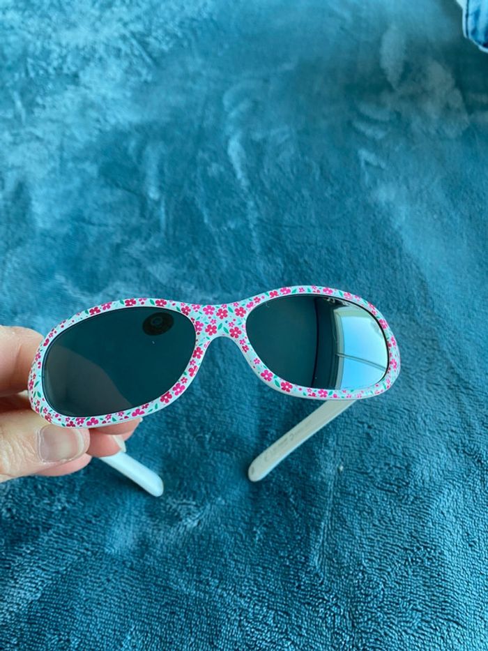 Lunettes de soleil blanches fleuries quechua