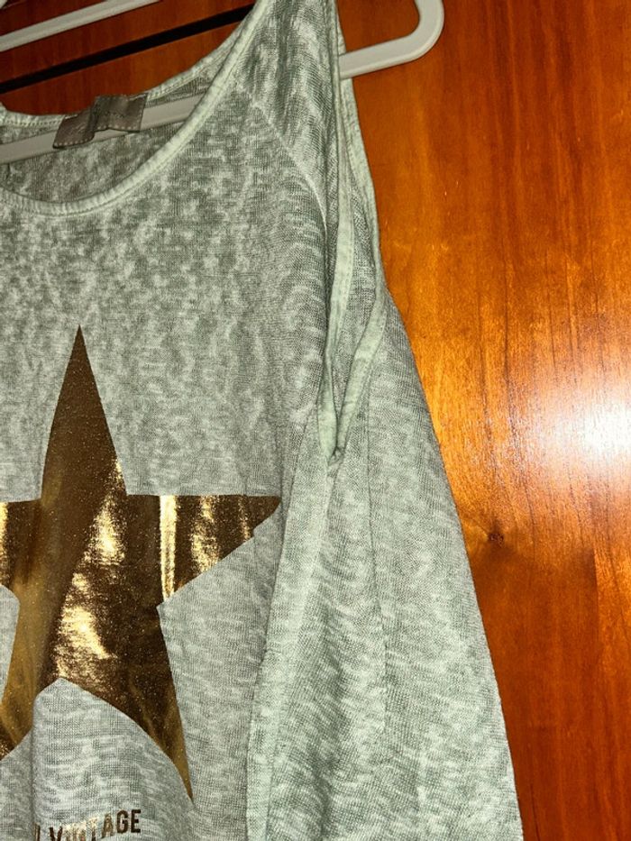 Long t-shirt/tunique étoile April Vintage taille unique - photo numéro 4