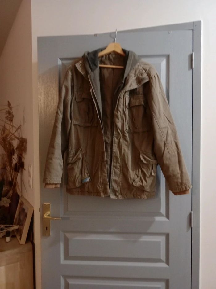 Manteau kaki 14 ans c49