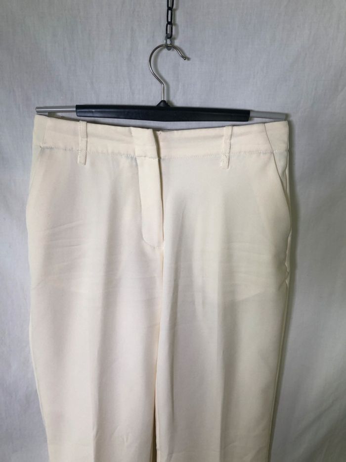Pantalon de ville H&M crème taille 34 comme neuf - photo numéro 8