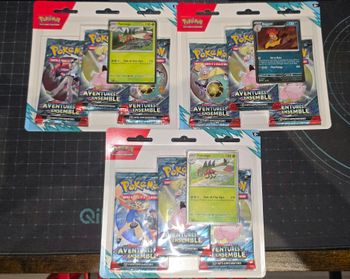 Lot de 3 Tripack Pokemon EV9 Aventure Ensemble Neuf