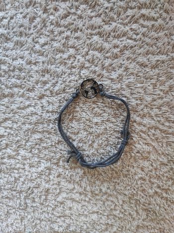 Bracelet réglable breloque monde