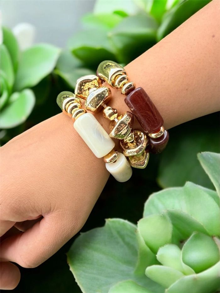 3 bracelets résine