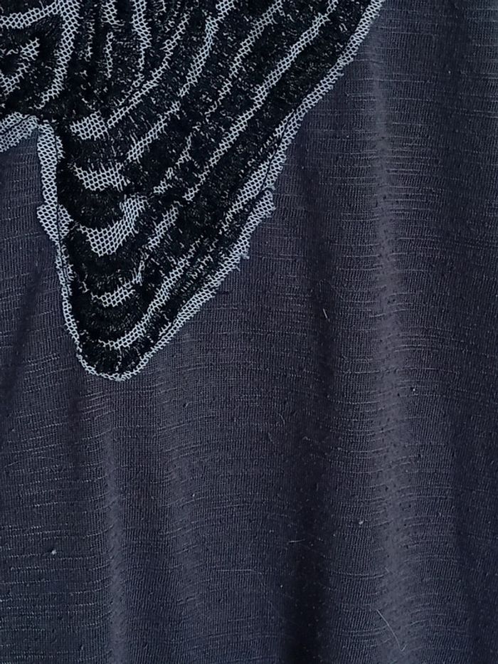 T shirt anthracite avec zèbre T42/44 H*356 - photo numéro 2