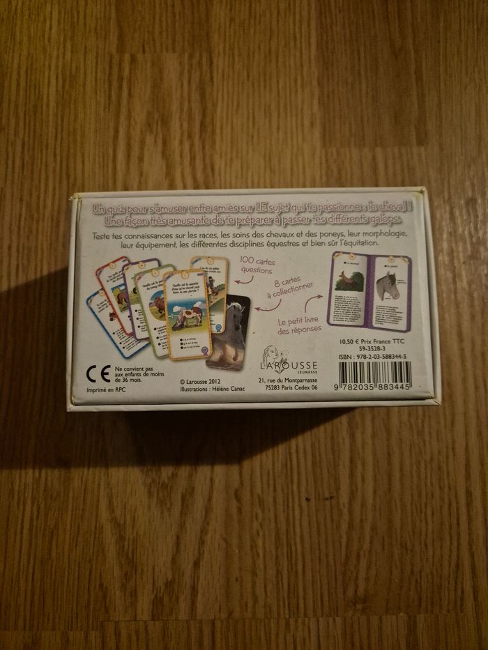 Boite de quiz sur l’équitation en tres bon état - photo numéro 2