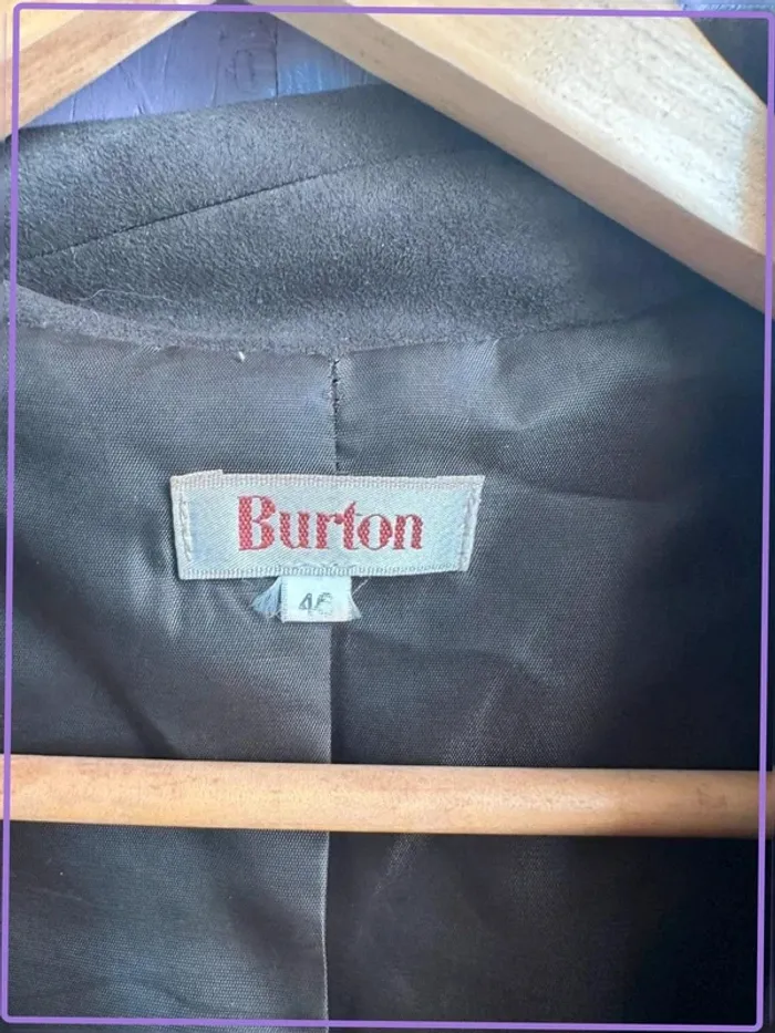 Blouson Style Perfecto en Daim Burton - photo numéro 2