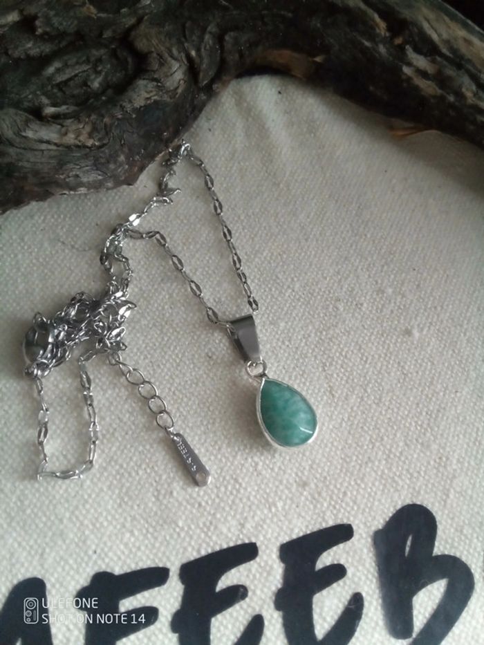 Collier amazonite pierre naturelle - photo numéro 3