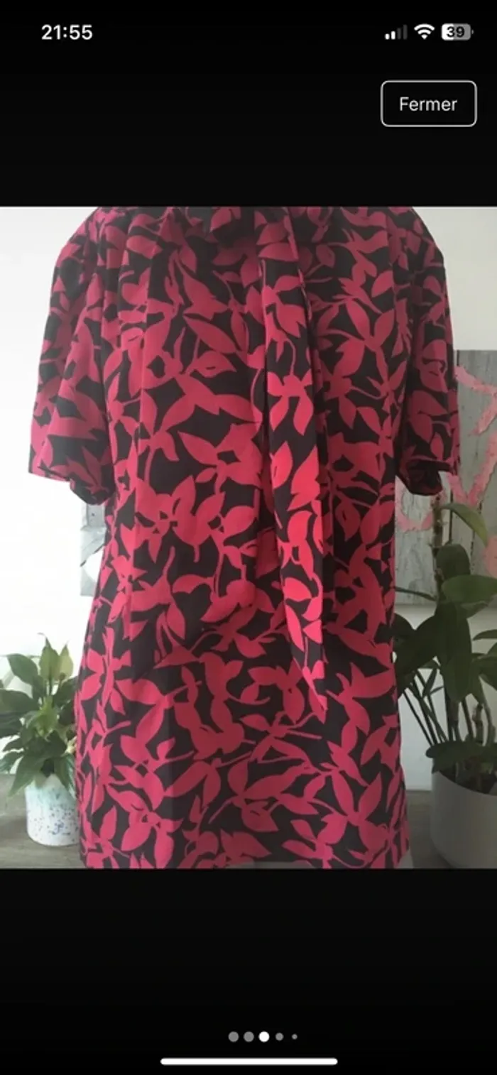 Vintage 🍭Magnifique blouse sophistiquée en 42 de chez Weinberg Paris excellent état - photo numéro 2
