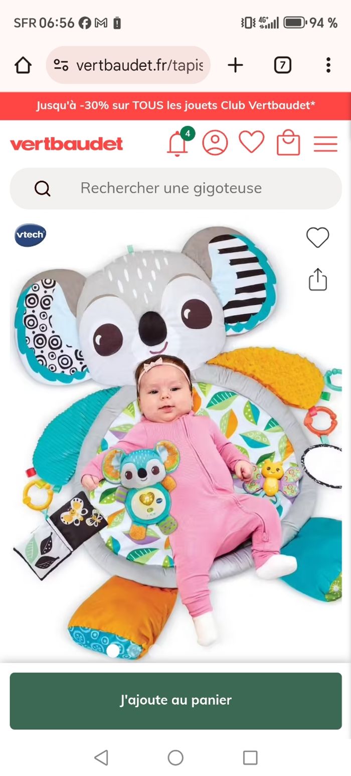 Tapis d'éveil verbaudet