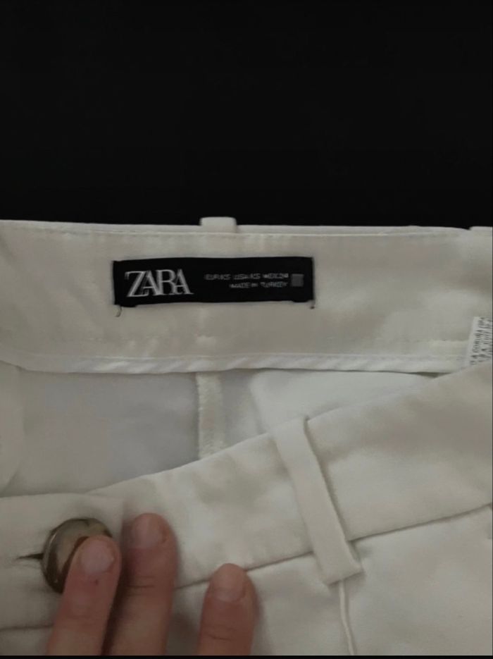Short taille haute blanc Zara - photo numéro 4