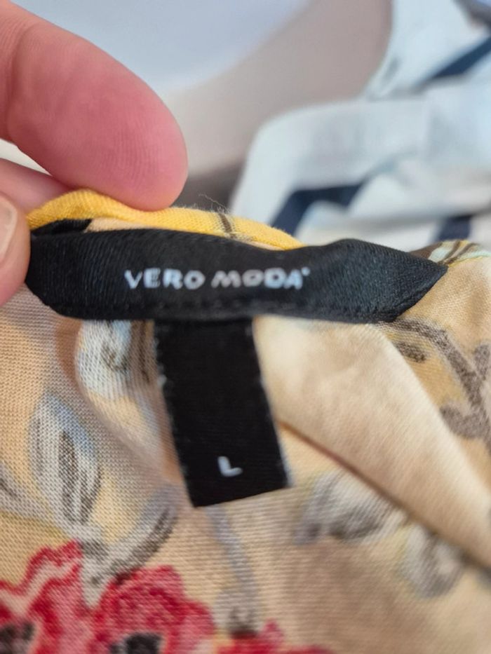 Robe jaune Vero Moda L - photo numéro 6
