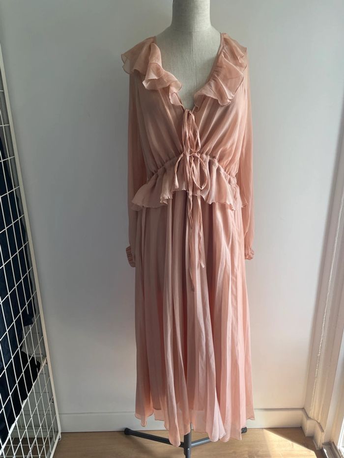 Robe longue rose pâle Asos cérémonie - photo numéro 2