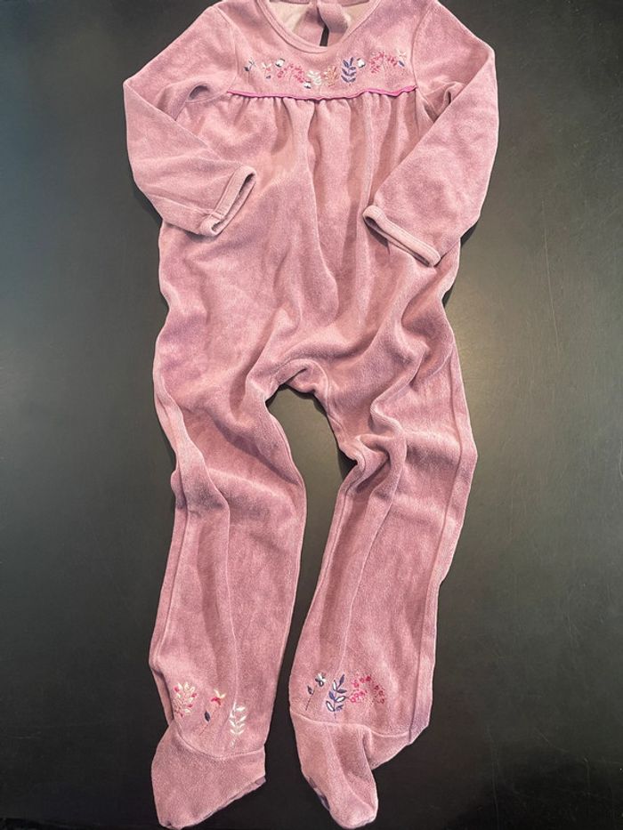 Pyjama velours 36 mois pieds anti dérapant