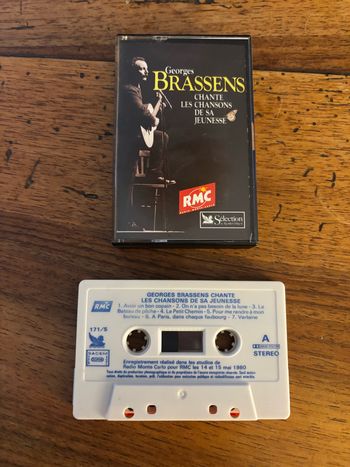 Cassette audio Georges Brassens chante les chansons de sa jeunesse