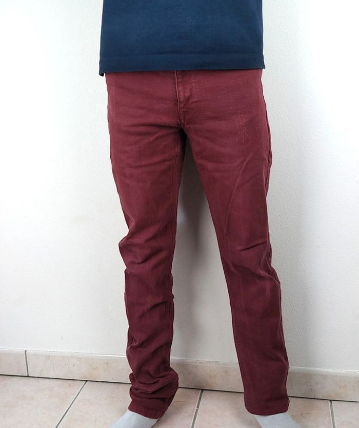 Pantalon jeans skinny 👖 bordeaux taille S