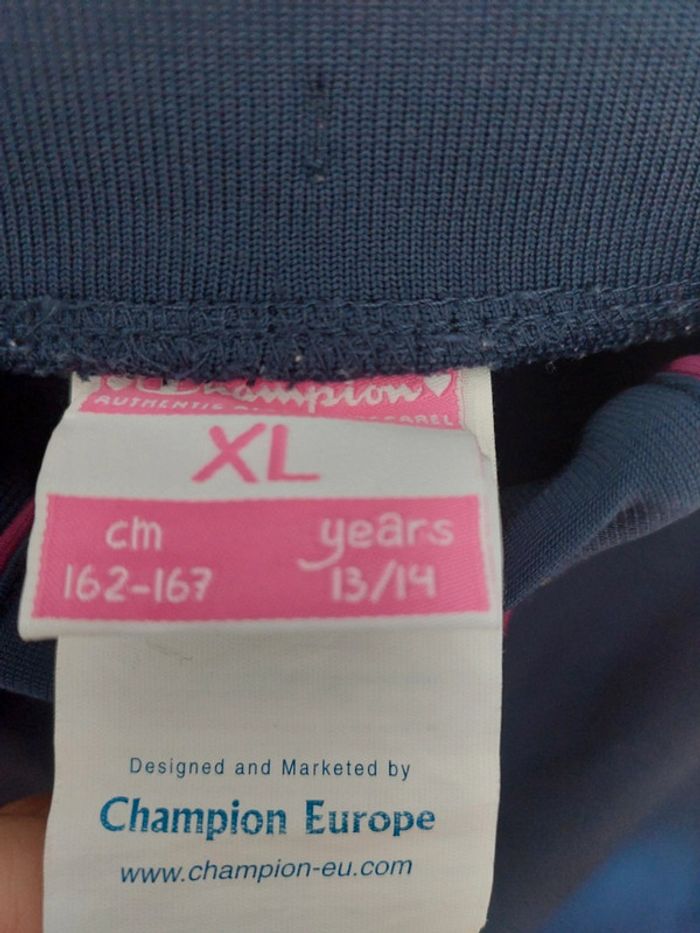 Jogging bleu marine vintage champion - photo numéro 3