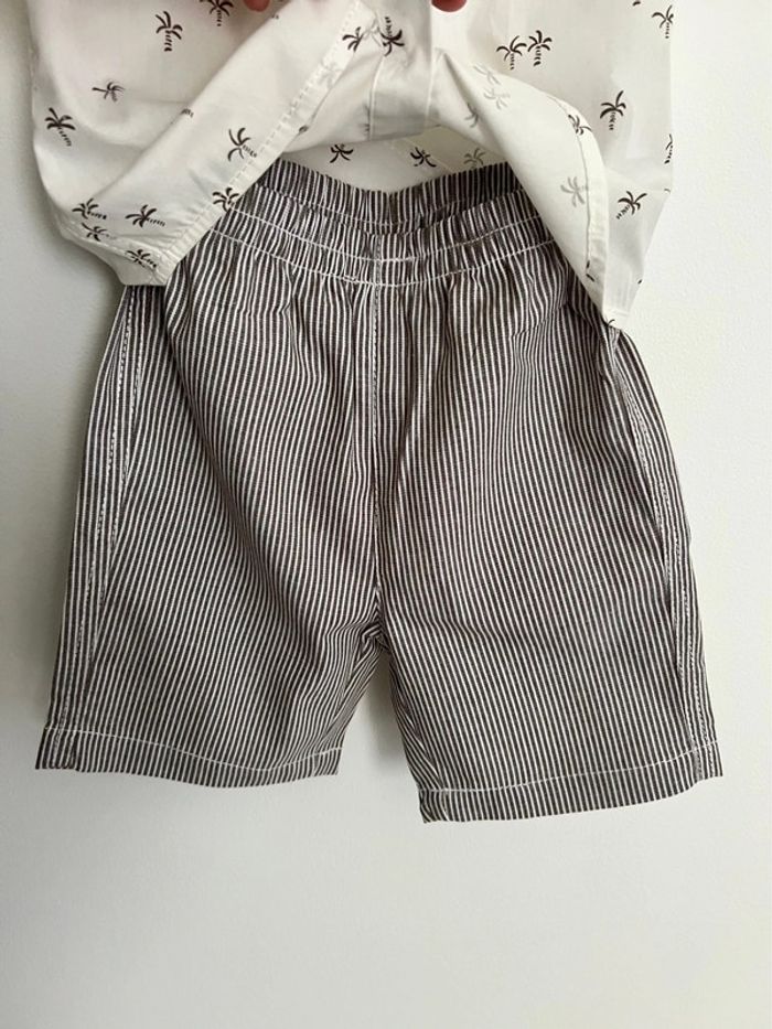 Ensemble 2 pièces short et chemise 23 mois - photo numéro 3