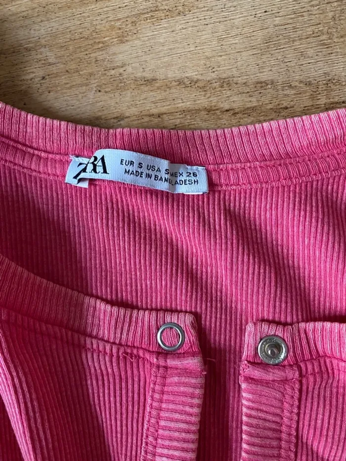 Robe longue rose Zara - photo numéro 3