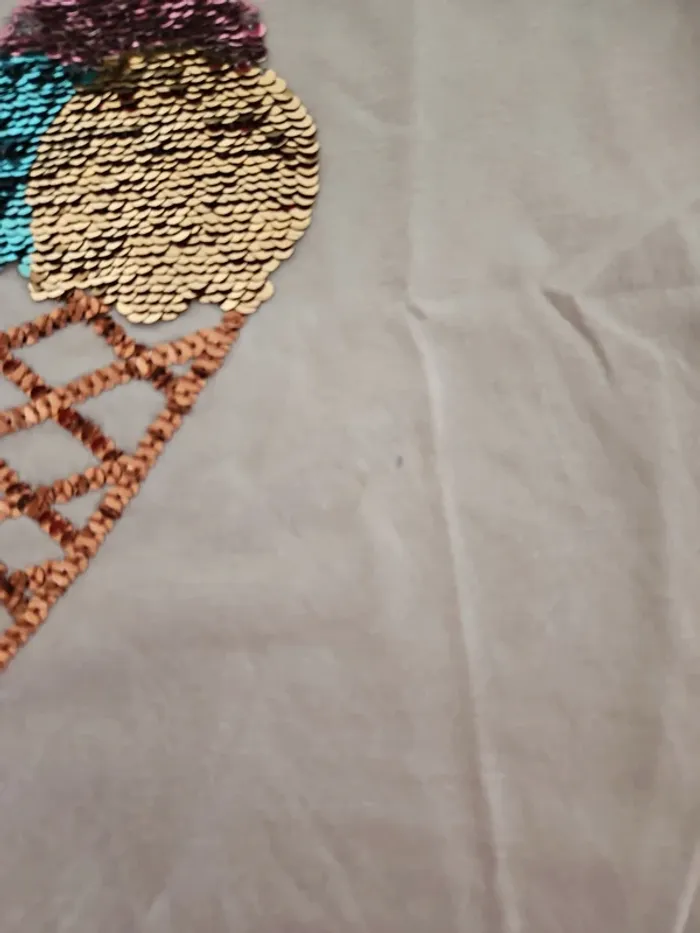 T-shirt fille kiabi 10 ans motif glace sequin réversible - photo numéro 3