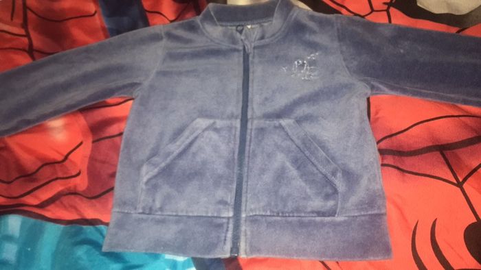 Gilet bleu nuit garçon 18 mois