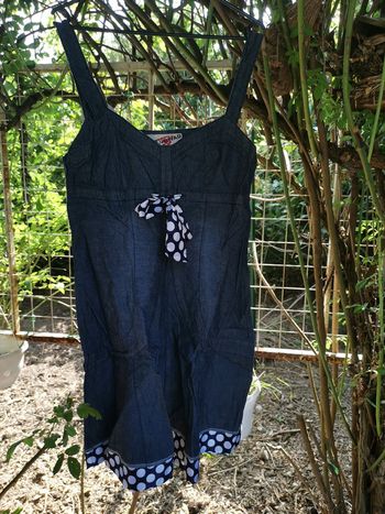 Robe en jeans façon Pin-up bleu T M