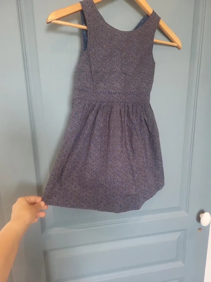 Magnifique robe réversible bleue Fille 5 ans Kiabi - photo numéro 6