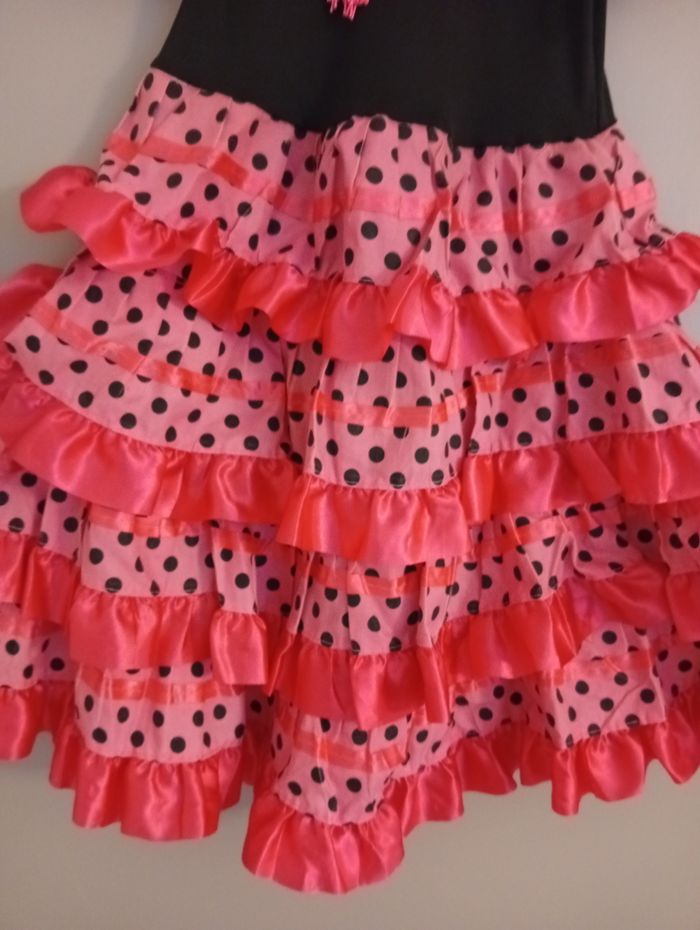 Robe flamenco rose 5/6ans - photo numéro 3