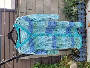 long gilet - fait main - vintage